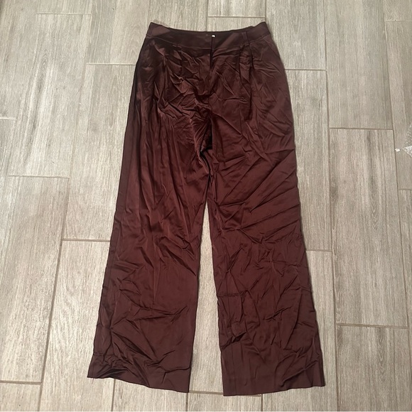 FAVORITE DAUGHTER Favorite Pants Satin in Coffee 14 - Picture 2 of 3